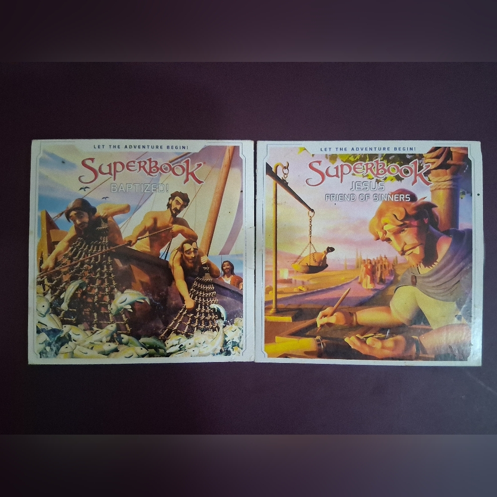 Superbook DVD Set of 2 Baptized and Jesus Friend of Sinners Brand New Sealed